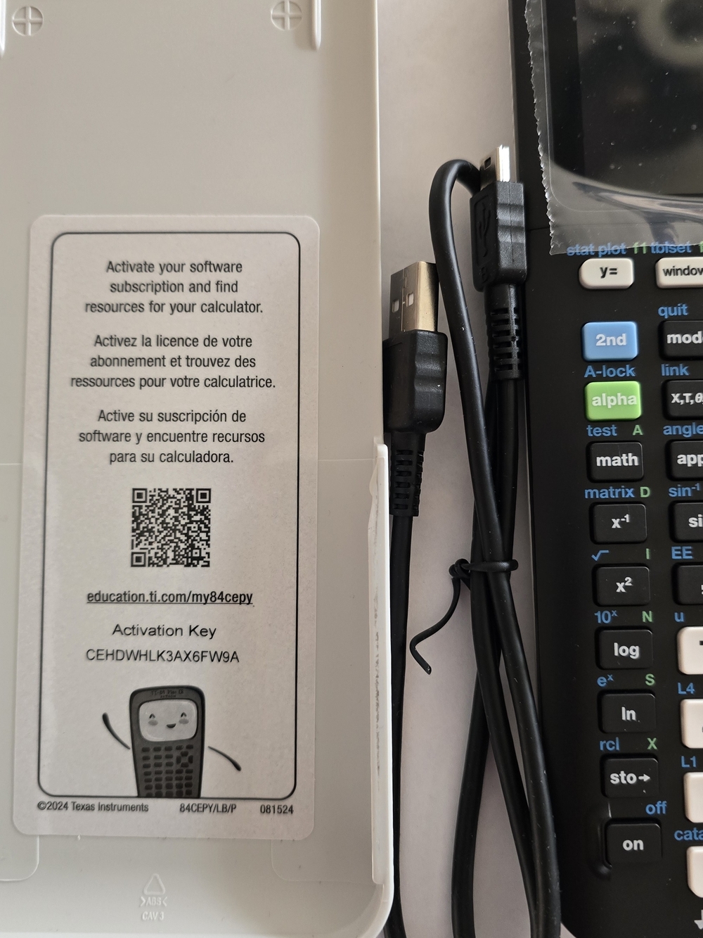 Texas Instruments TI-84 Plus CE Python Graphing Calculator - Black - Picture 7 of 14